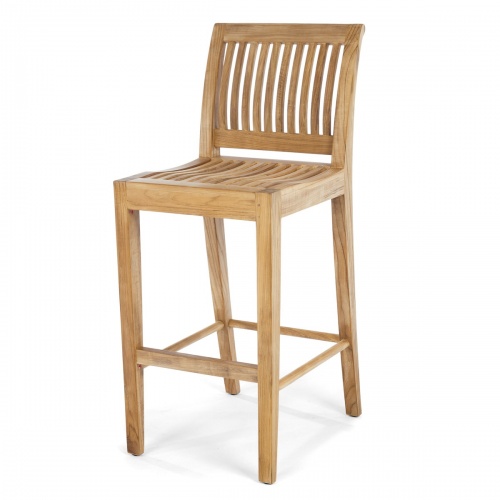 Refurbished Laguna Teak Outdoor Bar Stool - Picture C