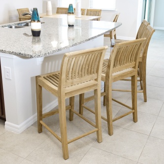 Laguna Teak Counter Stool