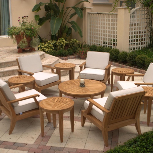 Display Model Laguna Deep Seating Teak Armchair - Picture C