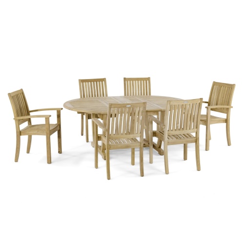 Sussex Teak Stacking Chair - Picture K