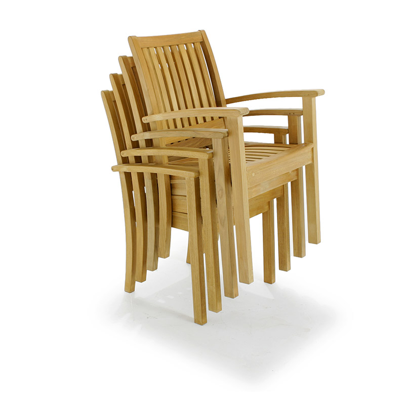 Sussex Teak Stacking Chair