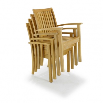 Sussex Teak Stacking Chair