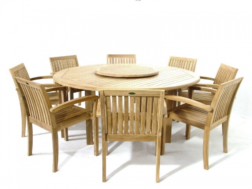 Teak Stackable Armchair - Picture E
