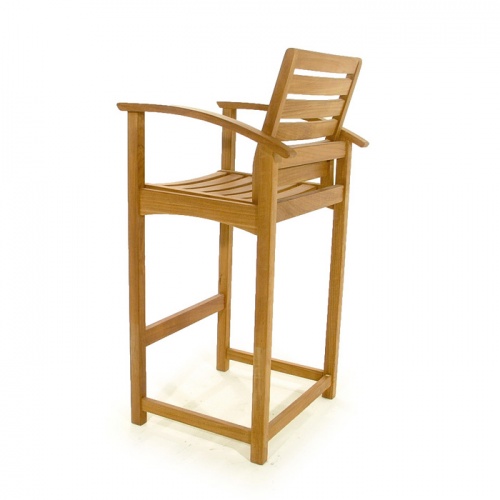 Refurbished Somerset Teak Bar Stool - Picture F
