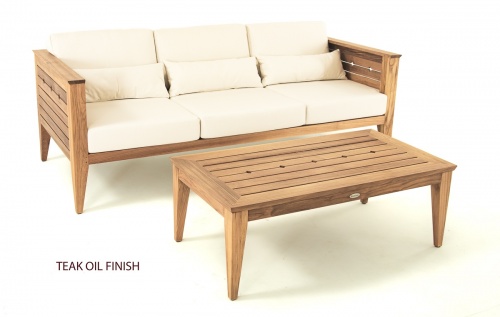 Craftsman Teak Sofa with Sunbrella Cushions - Picture K