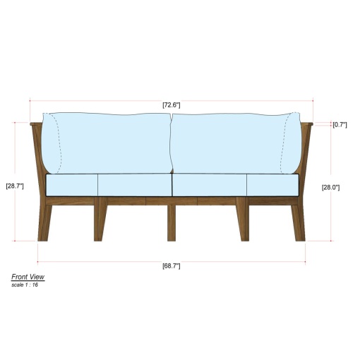 Kafelonia Round Sofa Section - Picture K