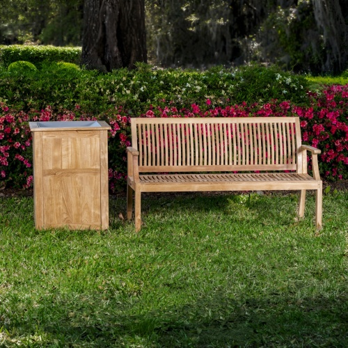 5 ft Laguna Teak Bench - Picture N