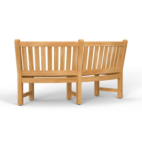 6 ft Buckingham Teak Bench Curved - Picture B