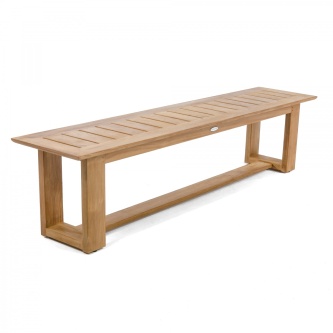 6 ft Horizon Teak Backless Bench