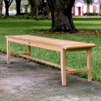 6 ft Laguna Teak Backless Bench