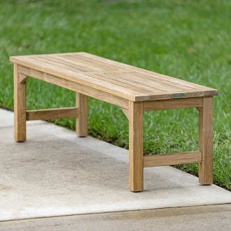 5 ft Veranda Teak Backless Bench