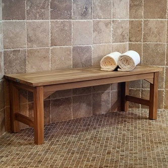 4 ft Veranda Teak Backless Bench