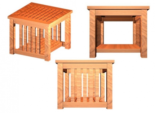 Double Decker End Table - Picture B