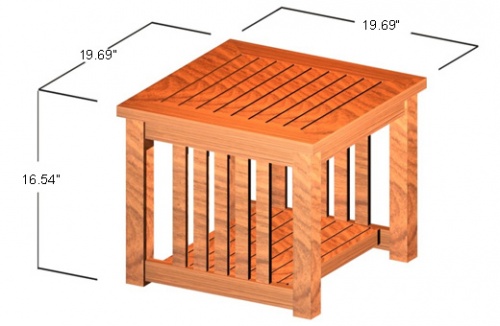 Double Decker End Table - Picture C