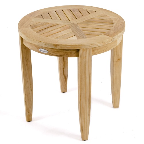 Laguna Teak Wood Side Table - Picture D