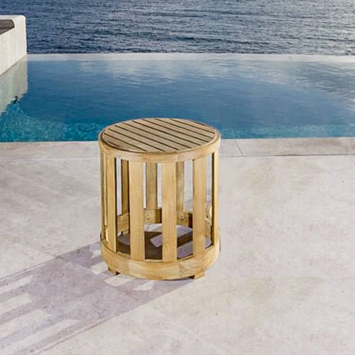 Kafelonia Teak Side Table  - Picture A