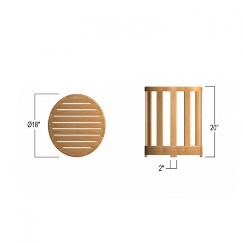 Kafelonia Teak Side Table  - Picture D