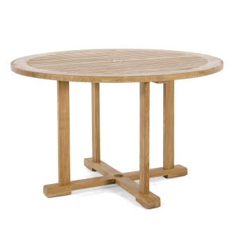 4ft Round Teak Dining Table
