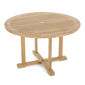 4ft Round Teak Dining Table