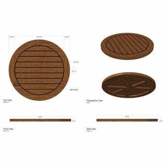 Vogue 24" Round Table Top