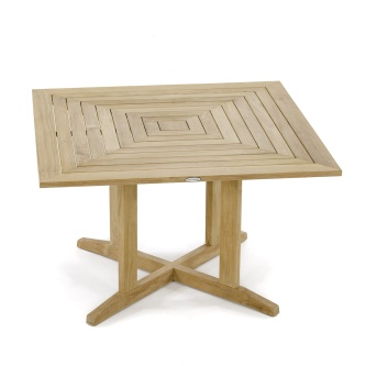 48" Pyramid Teak Table