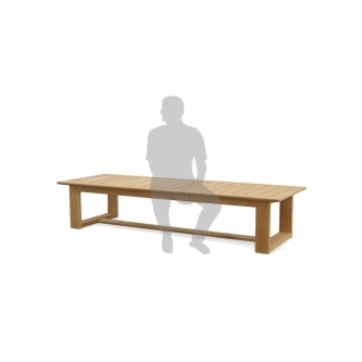 Horizon High-Chaise Lounge Bench