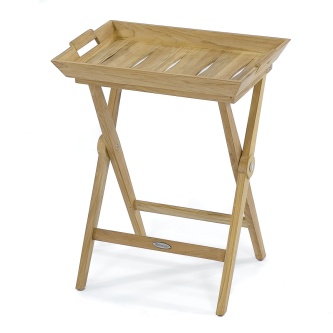 Folding Teak Tray Table