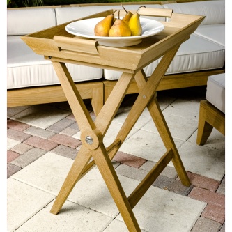Folding Teak Tray Table