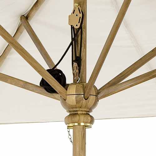 Rectangular Teak Umbrella 78 W x 118 L - Picture B