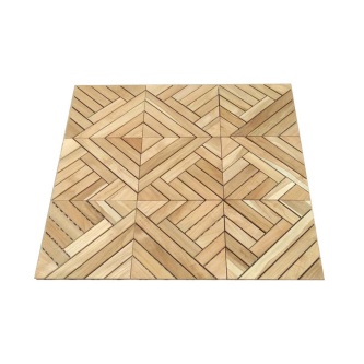 Diamond H Teak Floor Tiles (12" x 12")