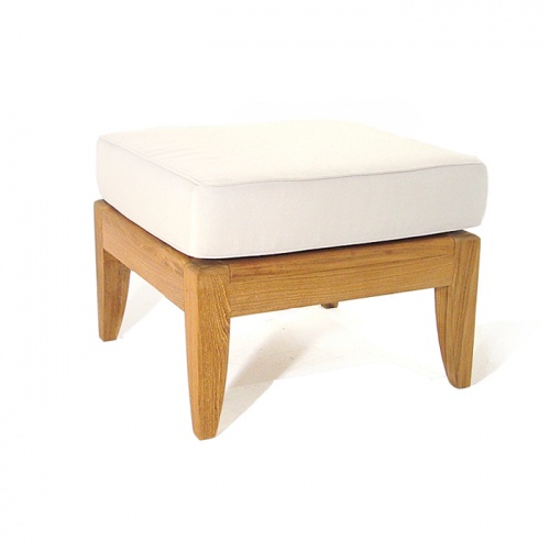 Refurbished Laguna Teak Ottoman - Picture C