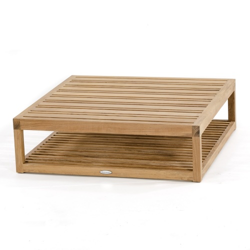 Maya Square Teak Coffee Table - Picture B