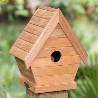 Teak Bird House