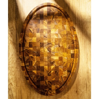 Oval Butcher Block Charcuterie Board