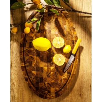 Oval Butcher Block Charcuterie Board