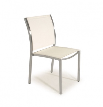 Gemini Dining Chair (Stackable/White)