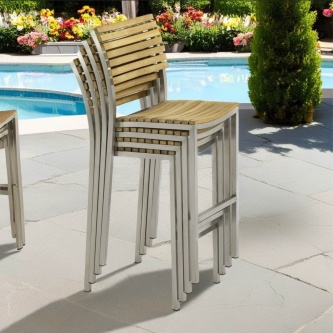 4 pc Vogue Stacking Bar Stool Set