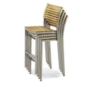 4 pc Vogue Stacking Bar Stool Set