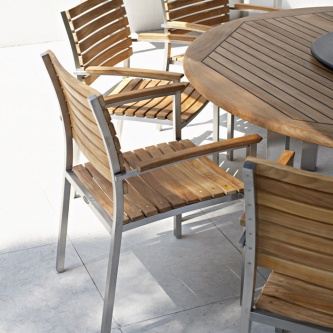 4 pc Vogue Stacking Armchair Set