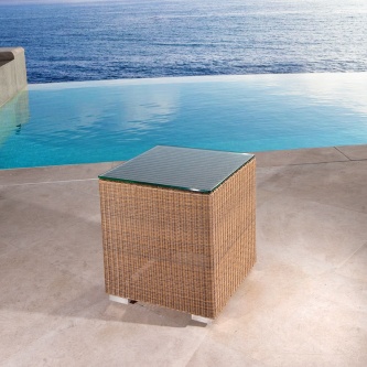 Malaga Wicker Side Table