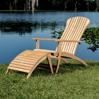 Adirondack Lounger and Ottoman