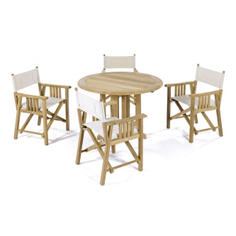 5 pc Barbuda Director Chair Dining Set