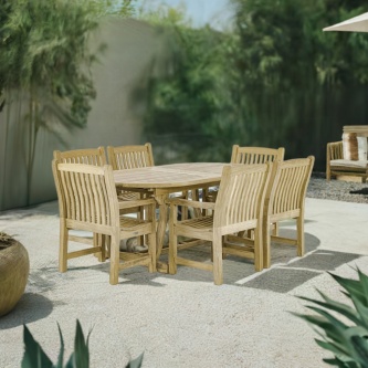 7 pc Montserrat Veranda Teak Dining Set