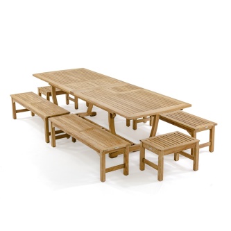 Grand Veranda Picnic Teak Set