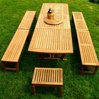 Grand Veranda Picnic Teak Set