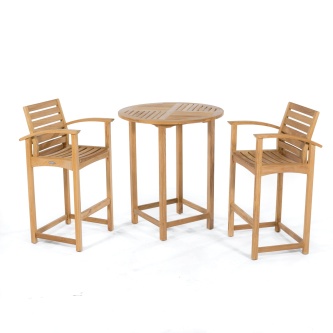 3 pc Somerset Teak Bar Set