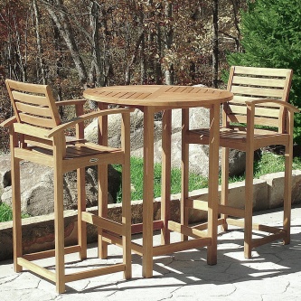 3 pc Somerset Teak Bar Set
