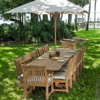 Grand Veranda 13pc Teak Dining Set