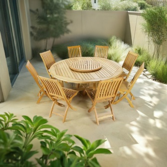 9 pc Buckingham Barbuda Dining Set