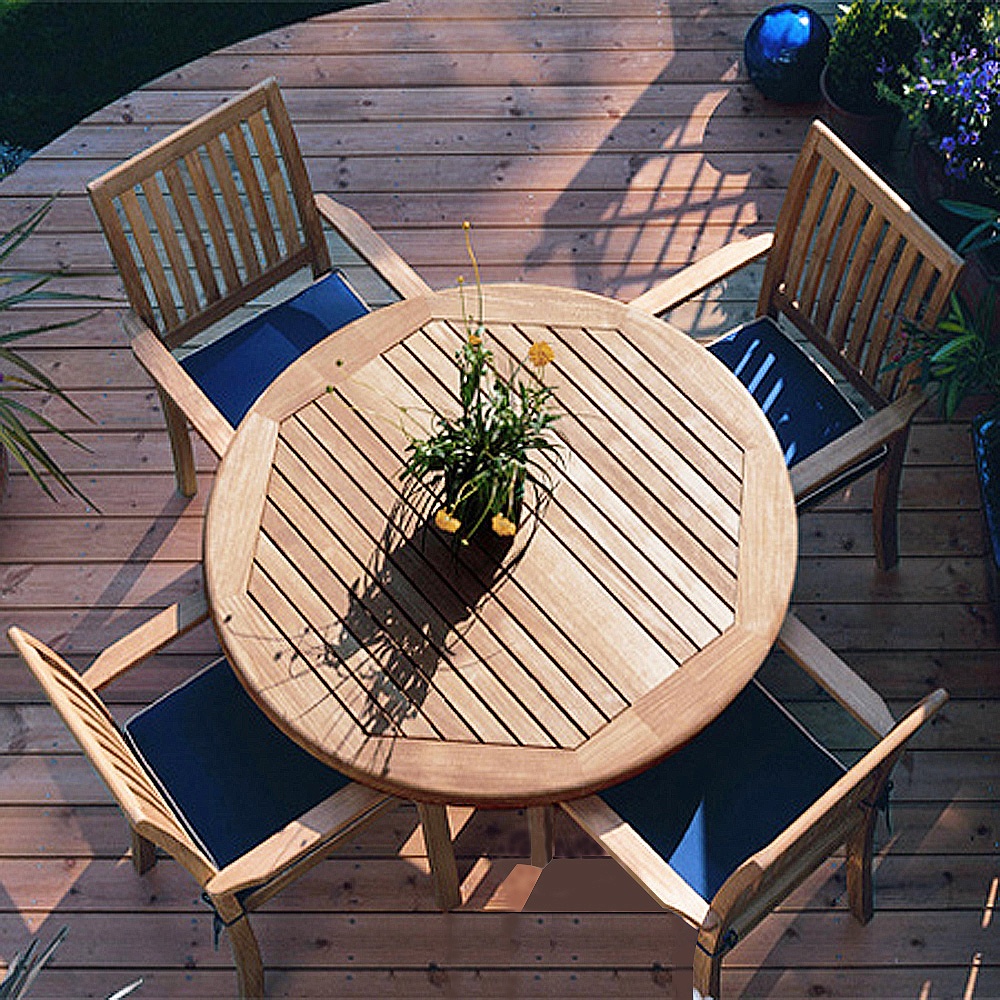 5 pc Barbuda Sussex Teak Dining Set